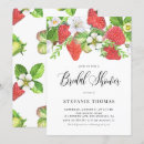 Search for strawberry bridal invitations Botanical