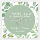 Recherche de thank you wedding stickers Élégant