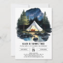 Search for campout birthday invitations Camper