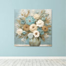 Search for creams canvas prints Teal