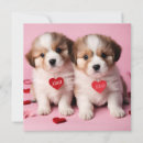 Search for puppy valentines day cards Red heart