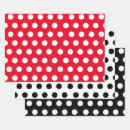 Search for red and white polka dot wrapping paper Dots