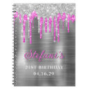 Search for hot pink glitter notebooks Chic