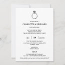Recherche de surprise fiançailles invitations Minimaliste
