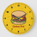 Recherche de cheeseburger horloges Nourriture