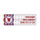 Search for americana return address labels Red