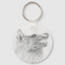 Search for wild wolves keychains Dog