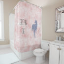 Search for pink glitter shower curtains Unicorn