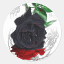Search for gothic black rose stickers Fantasy