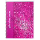 Search for hot pink glitter notebooks Elegant