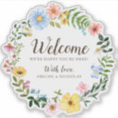 Search for floral welcome stickers Rustic