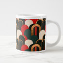 Search for green white orange mugs Abstract
