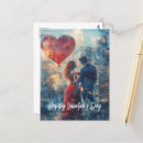 Search for double hearts postcards Red