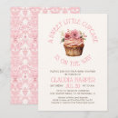 Search for cupcake bakery invitations Pink