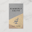 Search for chair business cards Hairstylist