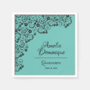 Recherche de turquoise serviettes Quinceanera
