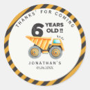 Search for 6th birthday boy stickers Construction