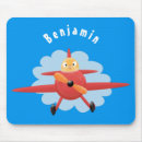 Search for cute plane mousepads Flying