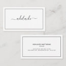 Search for black and white business cards Hairdresser