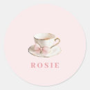 Search for pink teacup stickers Vintage