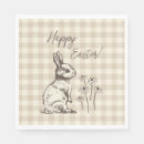 Search for happy easter napkins Beige