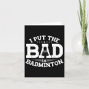 Search for bad mother cards Badminton