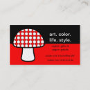 Search for mushroom business cards Modern