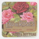 Search for vintage perfume stickers Rose
