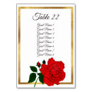 Search for gold and red table cards Classy