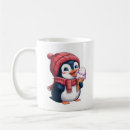 Recherche de dessin de pingouin tasses Hiver