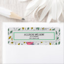Search for botanical illustration return address labels Nature
