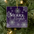Search for merry and bright ornaments Purple