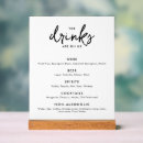Search for bar menu drinks wedding signs Alcohol