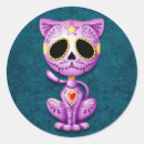 Search for day of the dead cat stickers Kitten