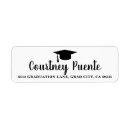 Recherche de black graduation return address labels Moderne