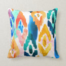 Search for blue ikat pillows Watercolor