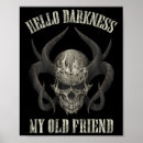 Search for hello darkness posters Skull