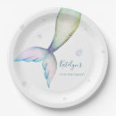 Search for mermaid paper plates Under the sea