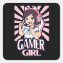 Search for nerd girl stickers Gamer