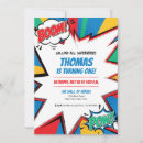 Search for comic birthday invitations Red