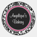 Search for hot pink damask stickers White