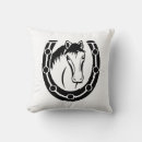 Search for equestrian pillows Black and white