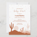 Search for boho western baby shower invitations Cactus