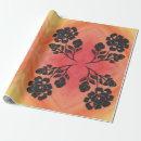 Search for silhouette wrapping paper Red