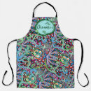 Search for modern floral pattern aprons Bright