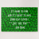 Recherche de trèfle puzzles Trèfle à quatre feuilles