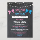 Search for team pink or blue invitations Shower
