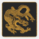 Search for oriental dragon stickers Black