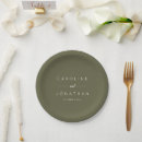 Search for olive green paper plates Elegant