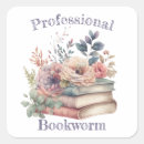 Search for bookworm stickers Bookish